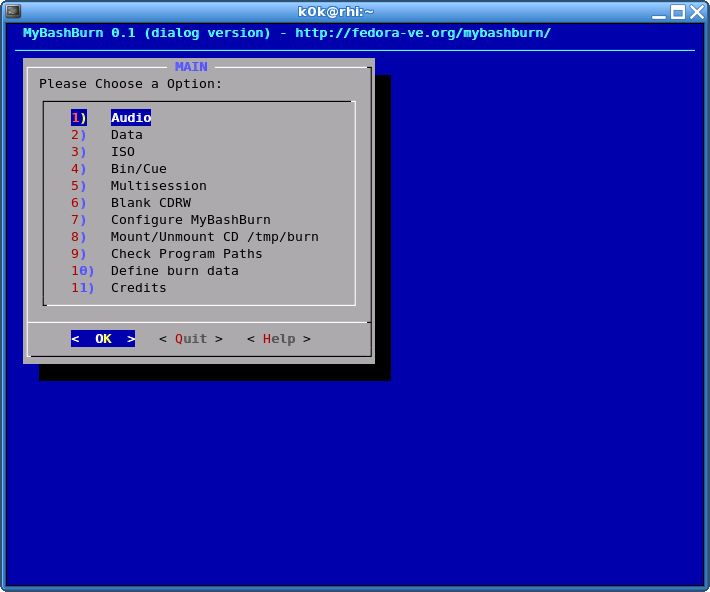 blu ray burning software for fedora