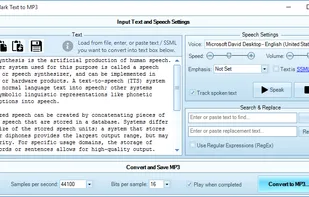Text to MP3 Converter screenshot 1