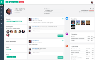 A social profile to know who work with you
