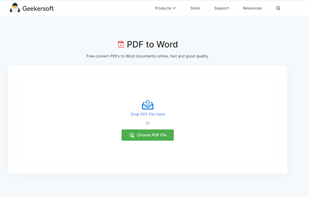 Geekersoft PDF to Word screenshot 1