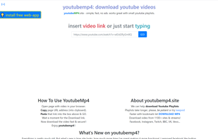 front page with instructions