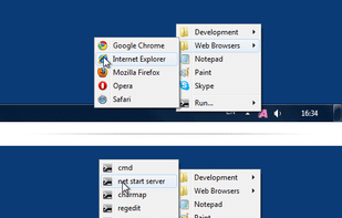 Access your files, folders, and Web addresses instantly by clicking Approach Tray icon.