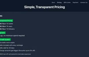 TwitterAPI.IO screenshot 1