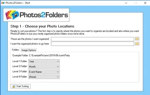 photos2folders screenshot 1