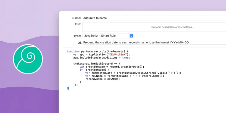 DEVONthink 4.1 adds generative AI integration, advanced scripting, math support image