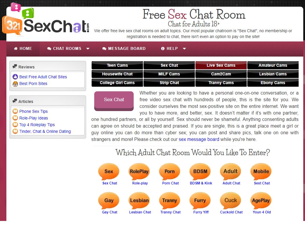 most used amateur adult chat rooms