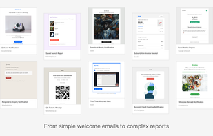From simple welcome emails to complex reports