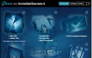 Quick Start east-tec InvisibleSecrets