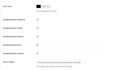 Documentation feature settings for integration with Awesome Support ticket responses