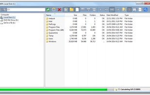 Folder Size Explorer on Windows 7