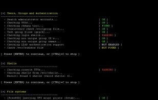 Lynis screenshot 1