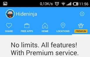 Hideninja VPN screenshot 2