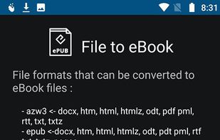 eBook Conversion Tool for Android screenshot 1