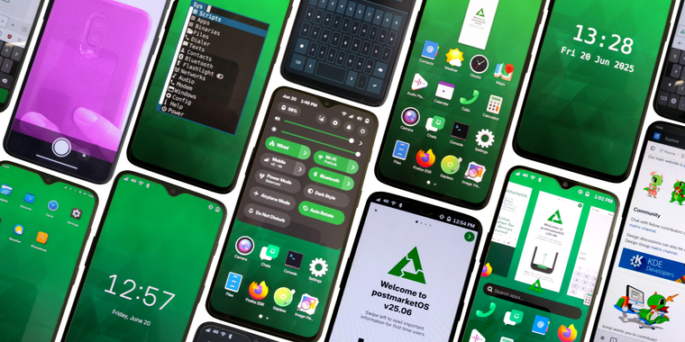 postmarketOS 25.06 adds systemd, GNOME 48, Plasma Mobile 6.3.5, Thunderbird mobile, & more image