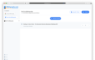 Bibliography.com screenshot 3
