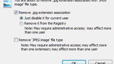 Removing file association