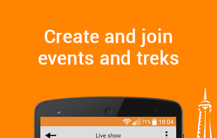 Create and join events wherever you are