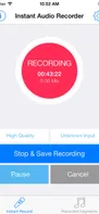 Instant Audio Recorder screenshot 1