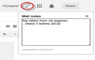 Personal Notes for Gmail screenshot 1