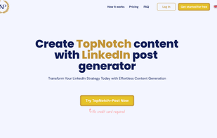 TopNotch-Post Landing page
