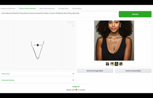 Shows platform: input + prompt = output