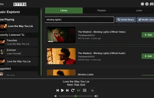You can search for songs you dont have in your local library and add it quickly. Streamlined and straightforward. Just pick the one you want. 
