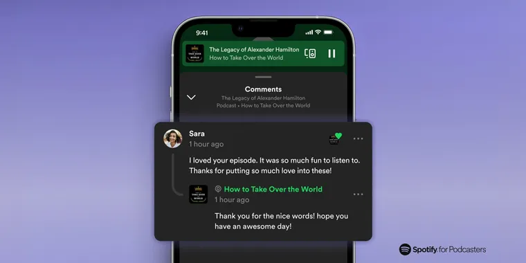 Spotify launches Podcast Commenting Feature, giving creators control over visibility image