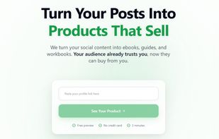 Hero section of passivecraft