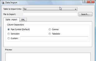 Data import