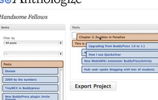 Anthologize screenshot 1