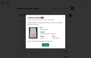 Automatic receipt scanning