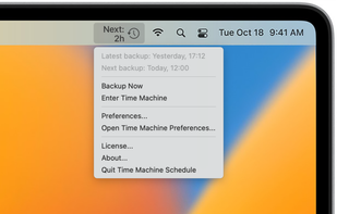 Time Machine Schedule screenshot 1