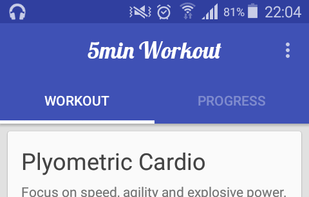 5 minute workout screenshot 1