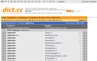 Main Window for Online Translation