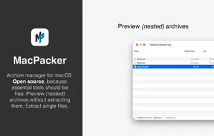 MacPacker screenshot 1