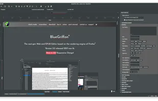 BlueGriffon editing the BlueGriffon website