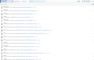 The newsfeed shows an event log concerning the active user. This data is collected through the assignment and access rights systems.