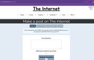 Submit post page