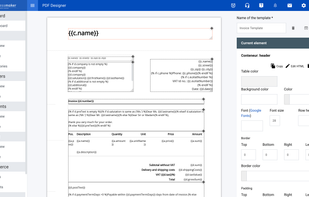 PDF-Designer for your invoice templates
