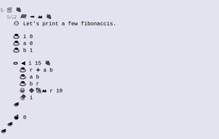 Emojicode screenshot 1