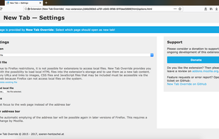 New Tab Override screenshot 1