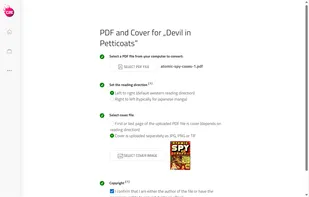 Uploading PDF and Cover file
