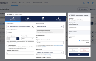 SendCloud screenshot 2