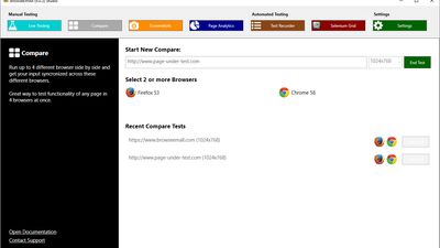 Need to execute manual regression tests in different browsers? Browser Compare synchronizes your user input across different browsers to speed up manual test execution.
