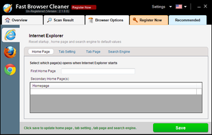 Fast Browser Cleaner screenshot 2