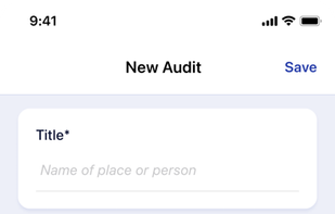Field Inspection from template