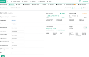Construction contract details
