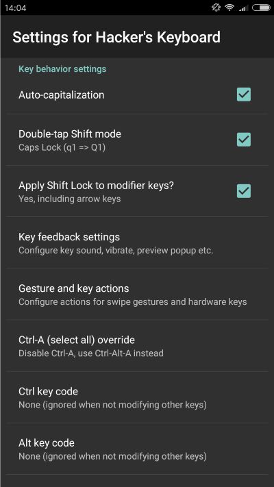 Hacker's Keyboard for Android