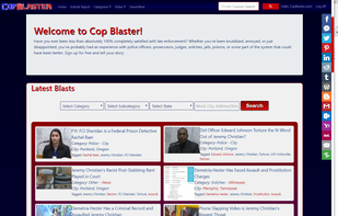 CopBlaster.com using Google Chrome on Windows Desktop