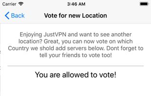 JustVPN screenshot 2